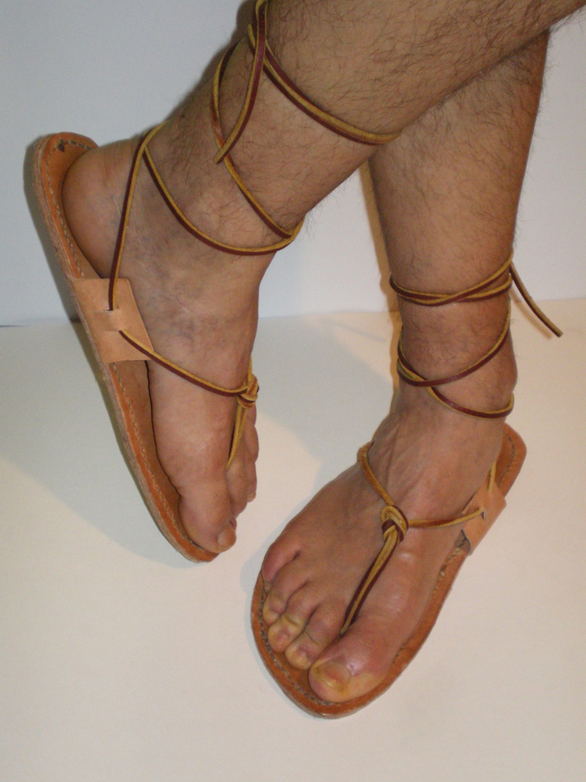 Sandalias romanas antiguas