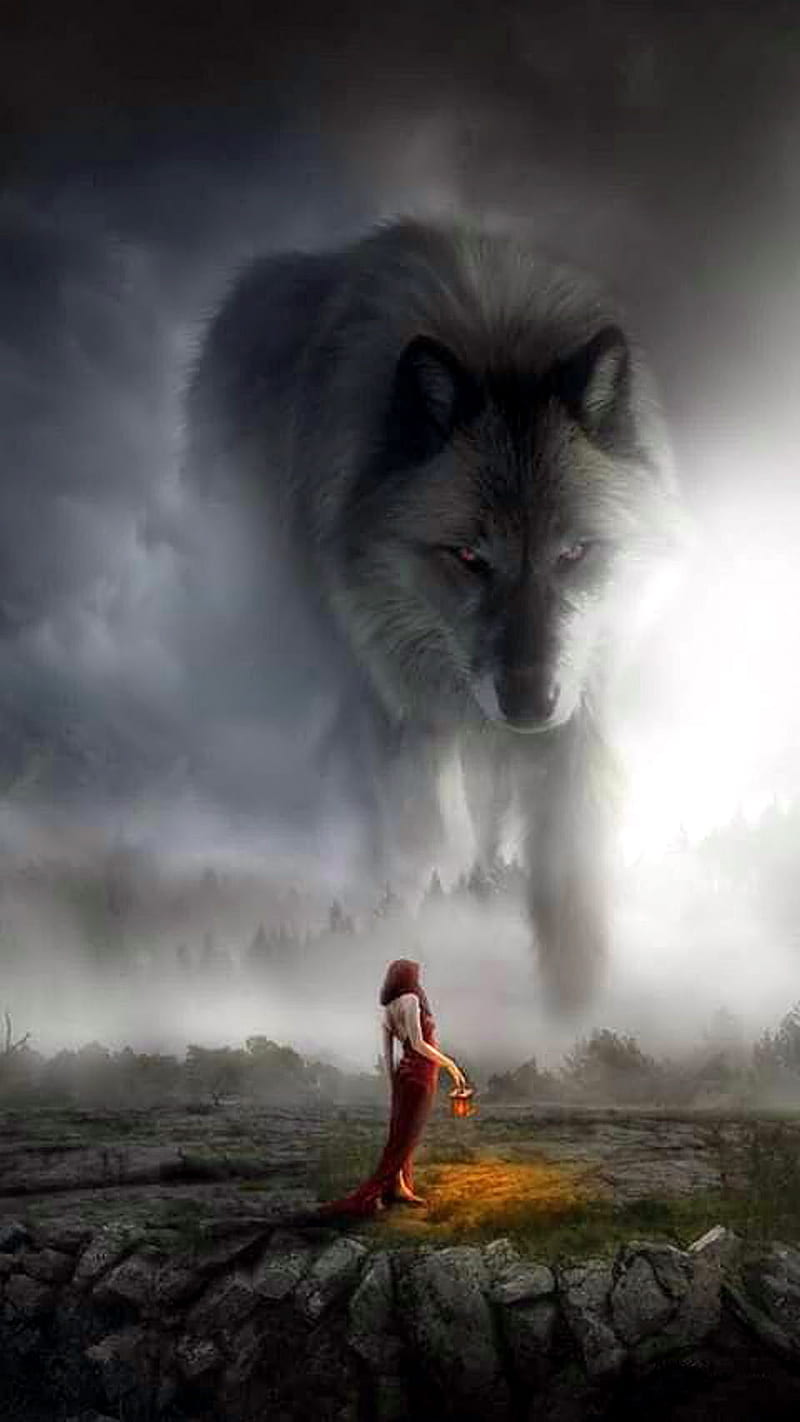 Lobo protector y seguro